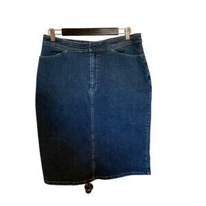 Outback Rider Jean skirt, pencil, blue, euc  size 10